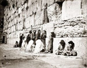 Muro das Lamentações, Kotel, em 1870 no Império Turco-otomano