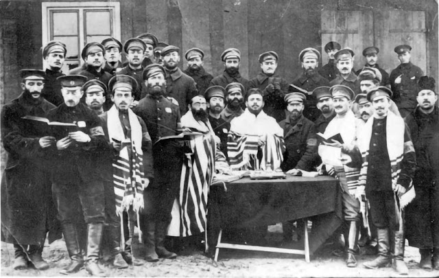 Mlawa Polonia oficiais e soldados judeus do exercito russo pouco antes da WW1 Likud Brasil