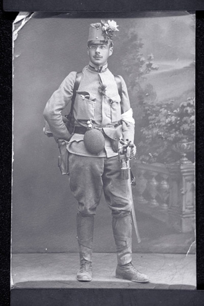 Rudolf Menzel in uniform. Rudolf Menzel was a Vienna born physician who emigrated to Palestine in 1935 and died in Haifa Israel. ww1 Likud Brasil